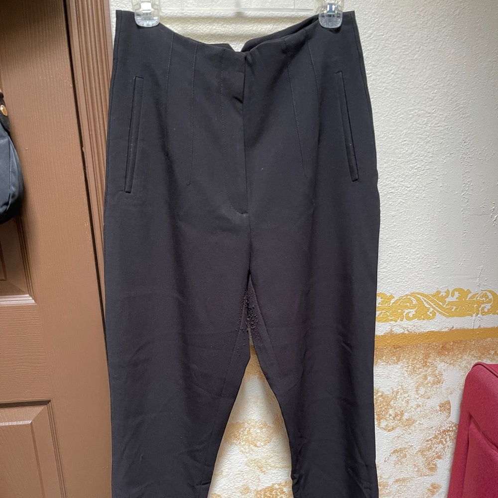 Zara high waisted pleated pants size large used